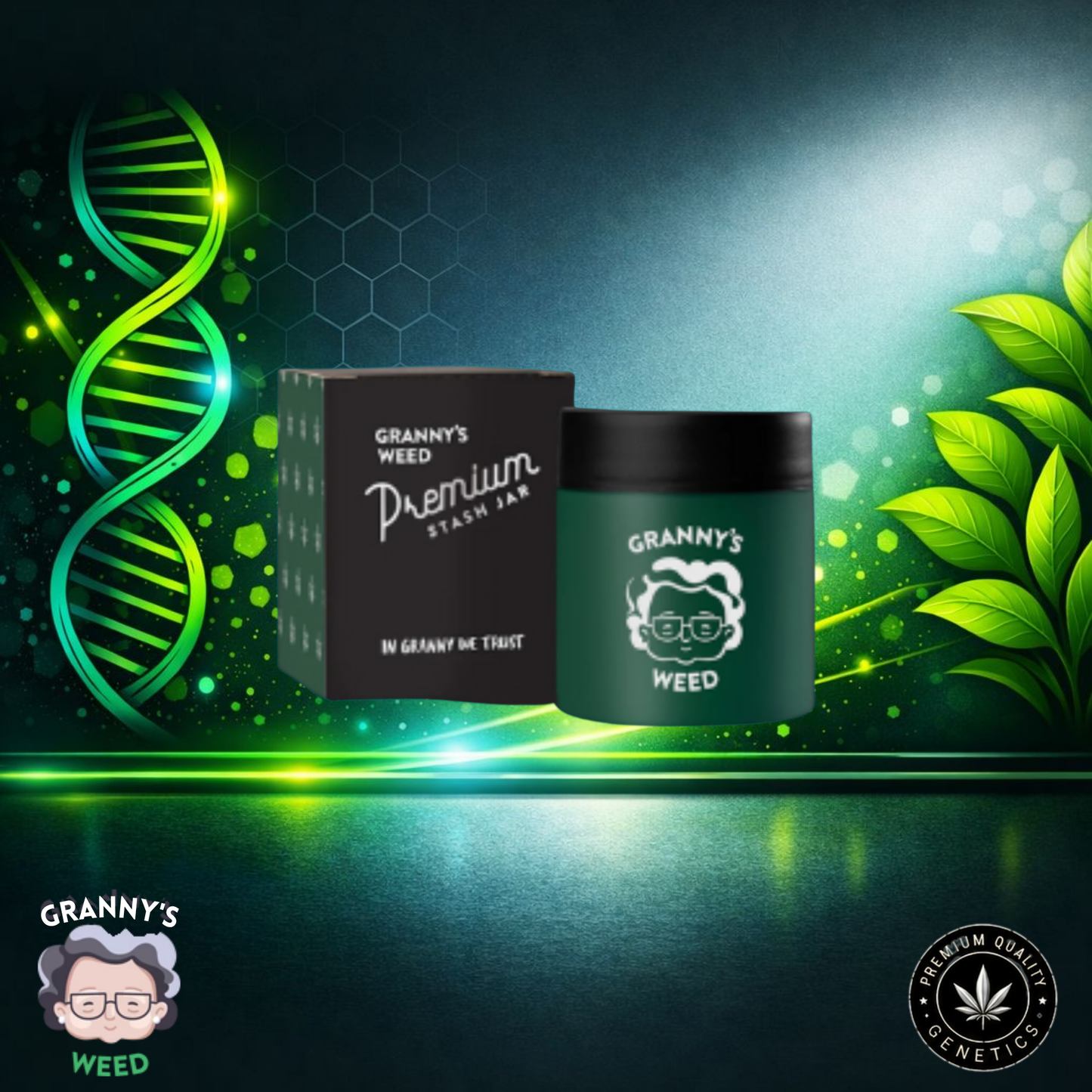 Granny’s Kräuterglas – UV-Schutzglas, 120 ml, luftdicht