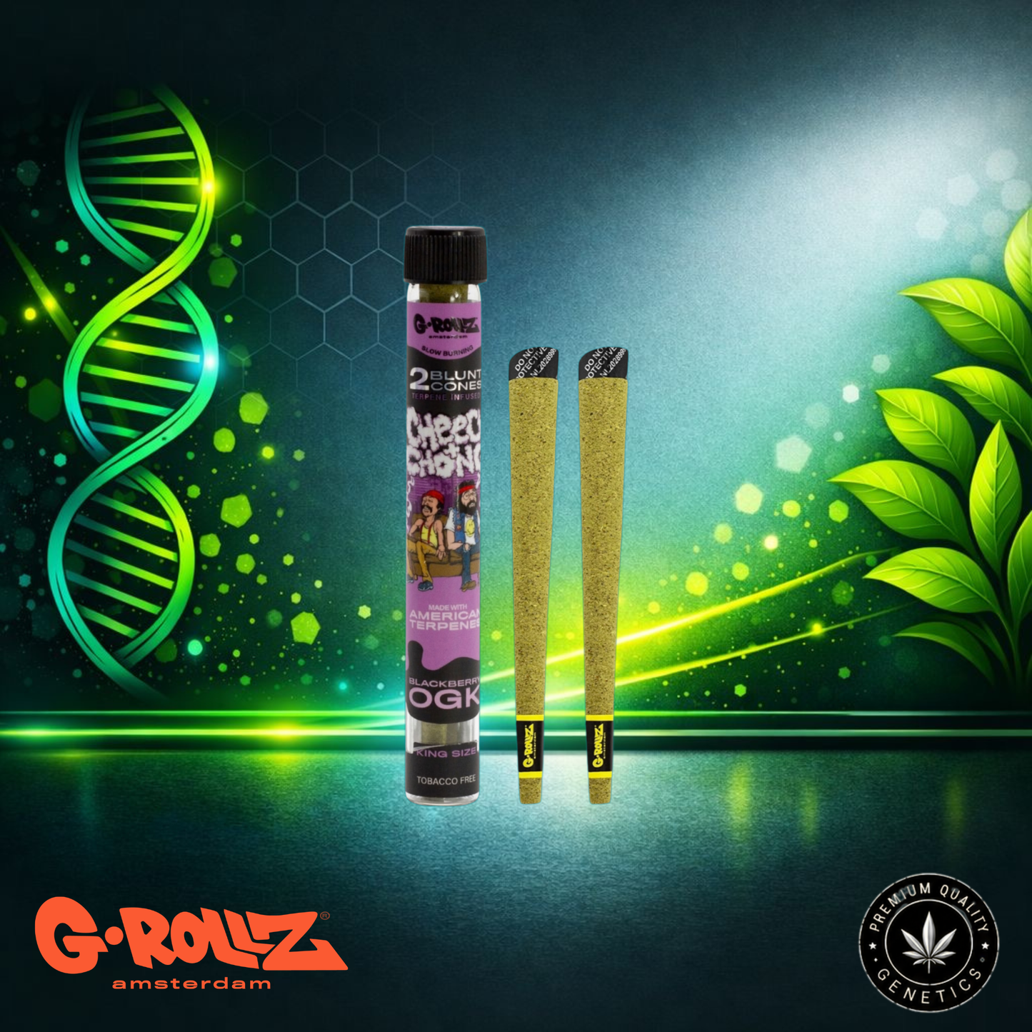 G-Rollz Cheech & Chong™ Terpene Infused Cones Blackberry OGK